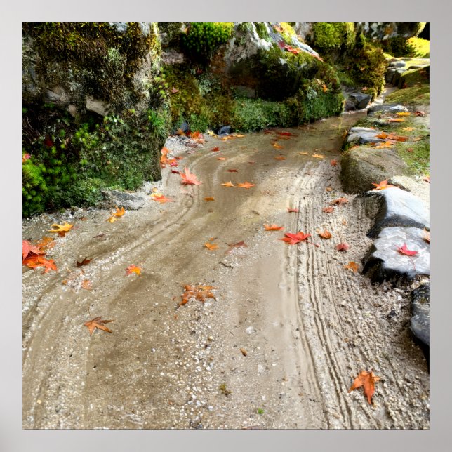 Silent Passage — Japanese Wabi-Sabi Photo Poster (Frente)