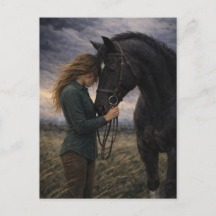 Silent Storm   Arte de Cavalo   Cartão Postal