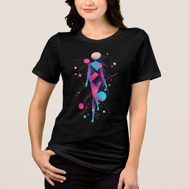 Silhouette abstrato Cosmic Woman (Frente)