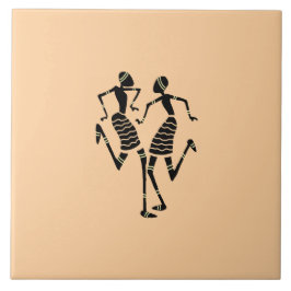 Silhouette Dancers African Art