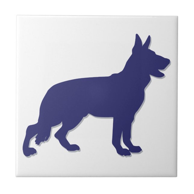 Silhouette german shepherd (Frente)