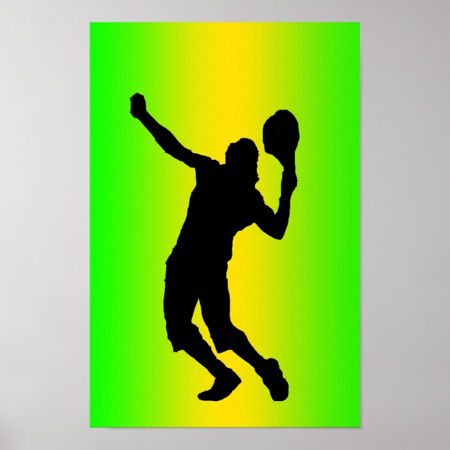 Silhouette serve poster (Frente)