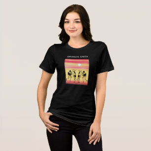 Silhouette Sunset Break Dance T-Shirt