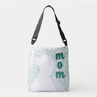 Silhueta Branca de uma Saco de Tote Mãe