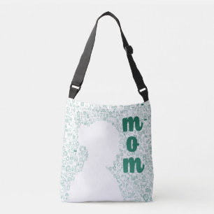 Silhueta Branca de uma Saco de Tote Mãe