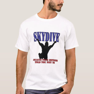 Silhueta da camisa de Skydiving