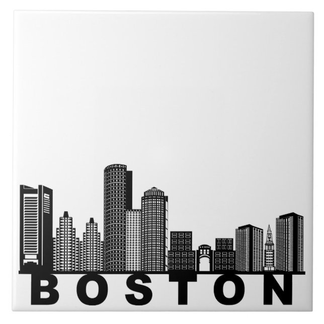 Silhueta da Cidade de Boston  (Frente)