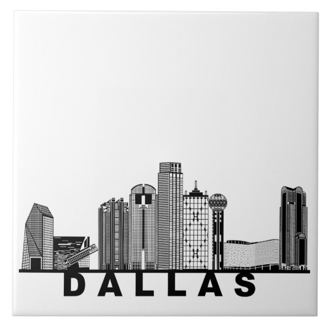 Silhueta da Cidade de Dallas (Frente)