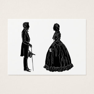 silhueta de abraham lincoln mary todd lincoln