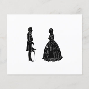 silhueta de abraham lincoln mary todd lincoln