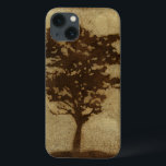 Silhueta de árvore em fundo de bronze<br><div class="desc">Um fundo de bronze serve de cena para essa silhueta de uma árvore com galhos balançando na brisa. Você quase se sente como se pudesse descansar de costas contra esta árvore,  sentar no chão e tirar uma soneca longa.</div>