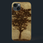 Silhueta de árvore em fundo de bronze<br><div class="desc">Um fundo de bronze serve de cena para essa silhueta de uma árvore com galhos balançando na brisa. Você quase se sente como se pudesse descansar de costas contra esta árvore,  sentar no chão e tirar uma soneca longa.</div>