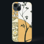 Silhueta de árvores esparsas por Megan Meagher<br><div class="desc">Uma árvore esparsa atinge a luz nesta peça de Meagan Meagher. A silhueta dá à pintura uma sensação assombrada,  mesmo que a cor amarelo e laranja connote um brilho e levidade.</div>