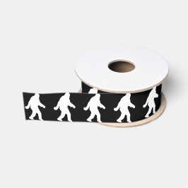 Silhueta De Asquatch Branco Para Fundo Escuro