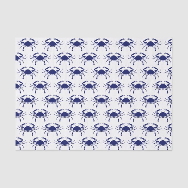 Silhueta de caranguejo #2 Desenho de Papel Tecido  (Frente )