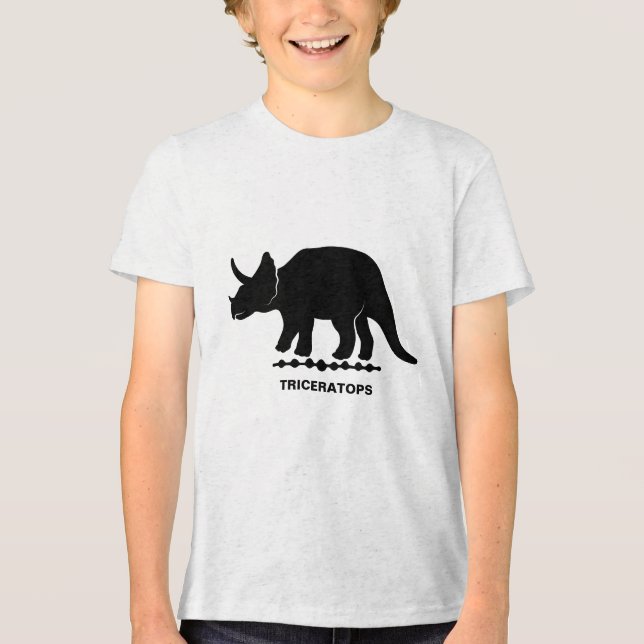 Silhueta de Dinossauro Triceratops (Frente)