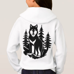Silhueta de Lobo na Floresta