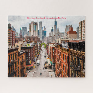 Silhueta de Manhattan Nova York. Quebra-cabeça