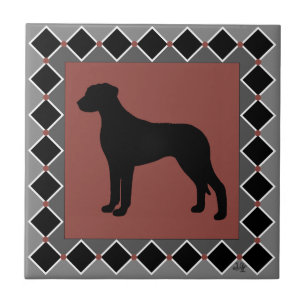 Silhueta de Rhodesian Ridgeback ArtDeco