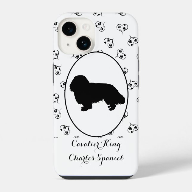 Silhueta do Cavalier King Charles Spaniel (Verso)