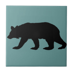 Silhueta do urso preto