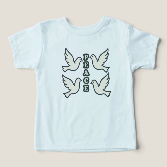 Silhueta Dove com "PEACE" - Wearable (Design frontal)