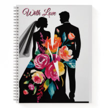 Silhueta Floral | Arte Moderna de Noiva e Noivo