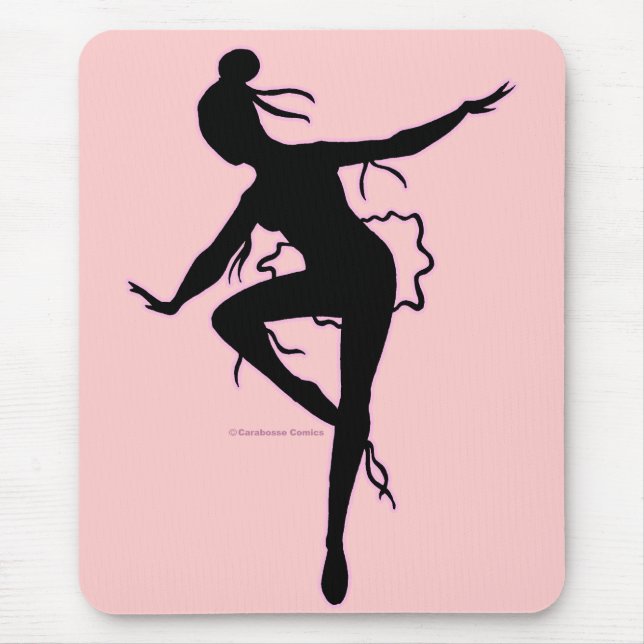 Silhueta Mousepad da bailarina de Prima (Frente)