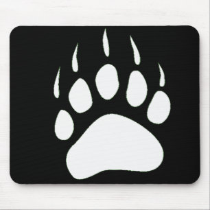 Silhueta Mousepad da pata de urso