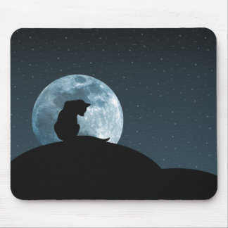 Silhueta Mousepad do gato preto