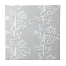 Silhueta Vertical Graceful M1 Flora Branca