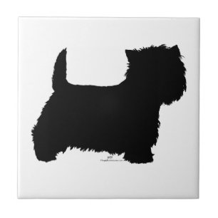 Silhueta Westie em Pé