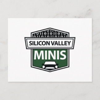 Silicon Valley Minis - cartão postal do logotipo v