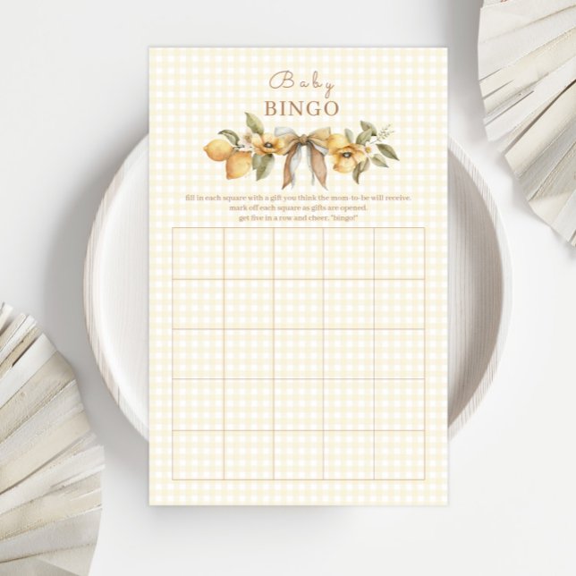 Silly Goose Lemon Baby Shower Bingo Game (Criador carregado)