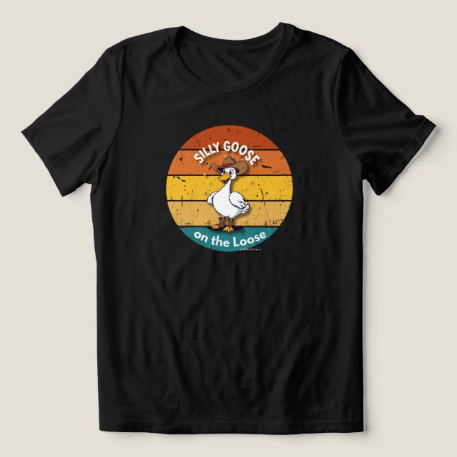 Silly Goose on the Loose – Cowboy Goose Funny West (Design frontal)