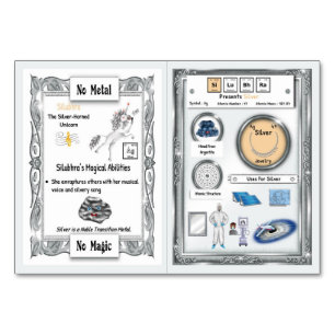 Silubhra - Cartão de Comércio de Unicórnio Silver