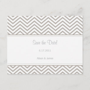 Silver Cloud Chevron Salve o Anúncio de Data
