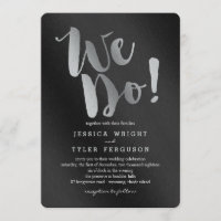 Silver Convites de Casamento Promessa Brilhante