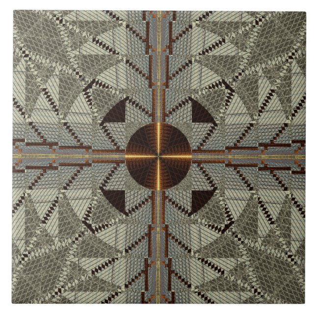 Silver Filigree com Cruz Dourada (Frente)