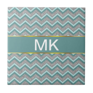 Silver Foil e Teal ZigZag
