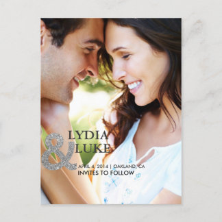 Silver Glitter Salve O Cartão-Postal De Anúncio De