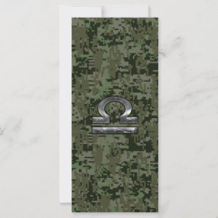 Silver Libra Zodiac Camo Digital Verde