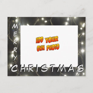 Silver Luz de Natal ADICIONE O SEU Cartão Postal F