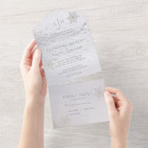 Silver Snowflake Casamento Branco De Inverno Tudo 