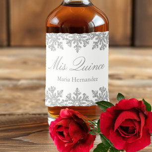 Silver Snowflake Winter Quinceanera