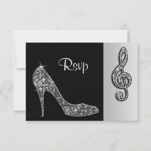 Silver Stiletto & Treble Cleft RSVP