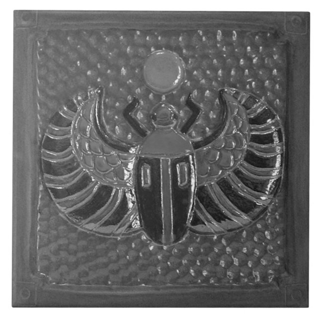 Silvere Egyptian Winged Scarab Tile (Frente)