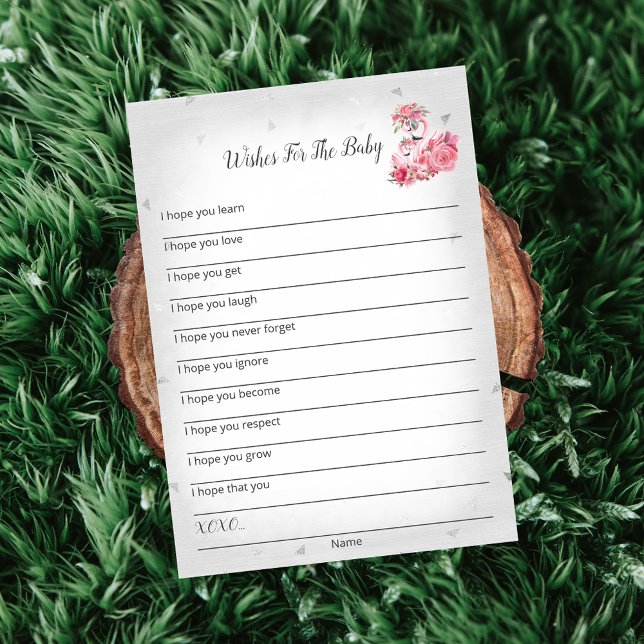 Silvr Flamingo Ballerina Deseja Um Cartão De Chá d (Criador carregado)