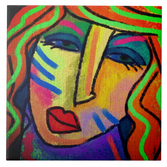 Sim? Abstrato Digital Painting of a Woman (Frente)