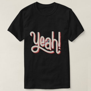 Sim, Camisetas femininas modernos de tipografia